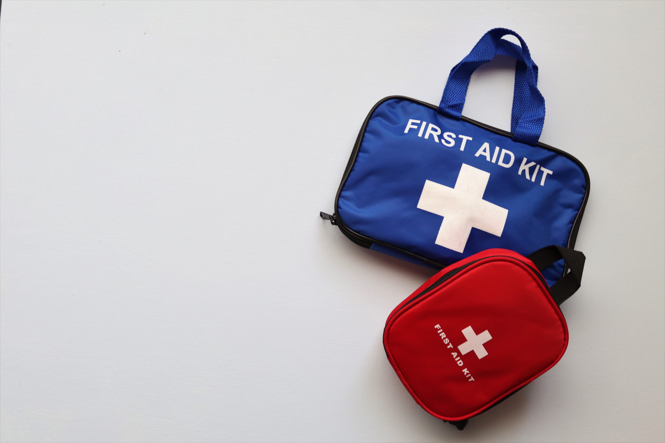 first aid kits on white background first aid kits on white background