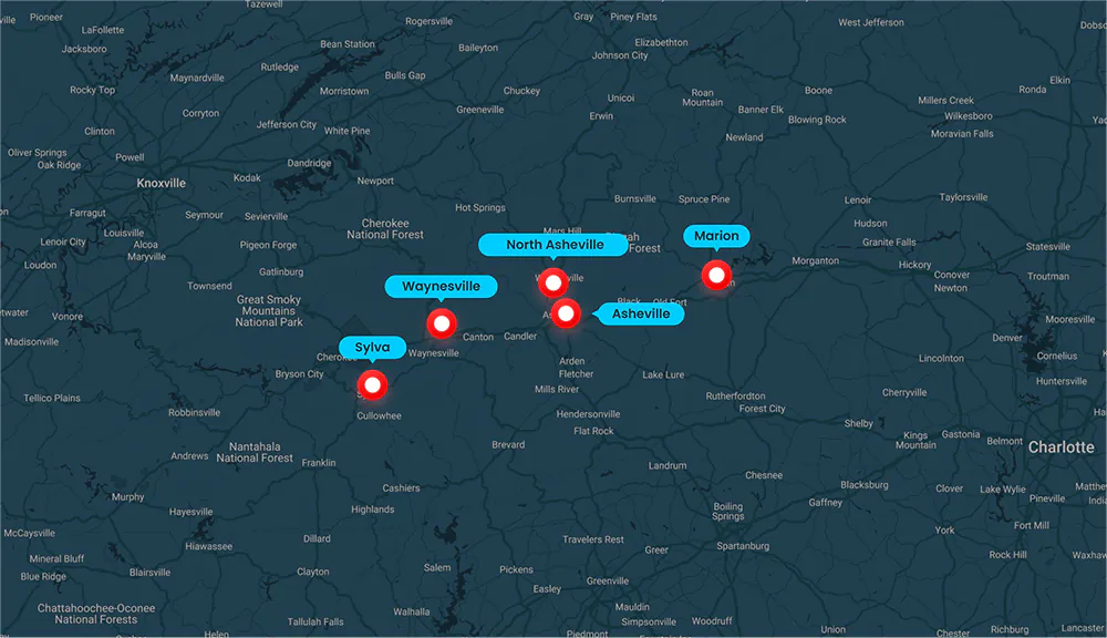 mapnew Great Smiles Orthodontist locations