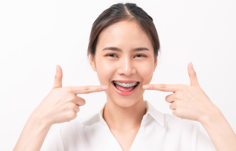 girl texting at school